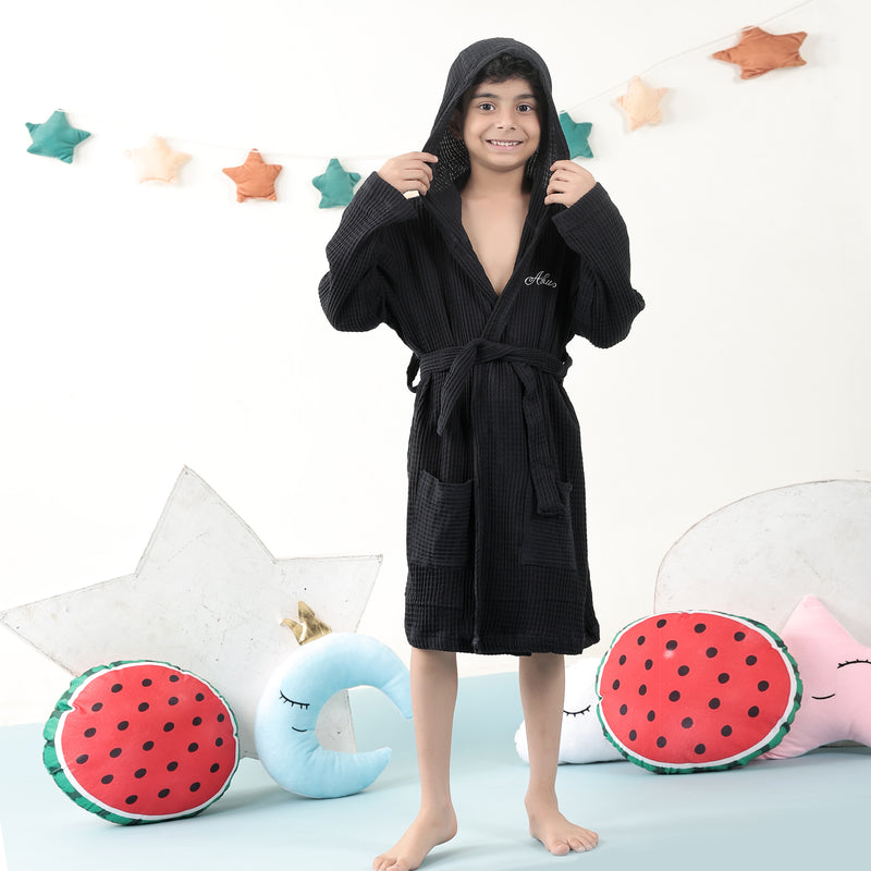 Waffle bathrobe