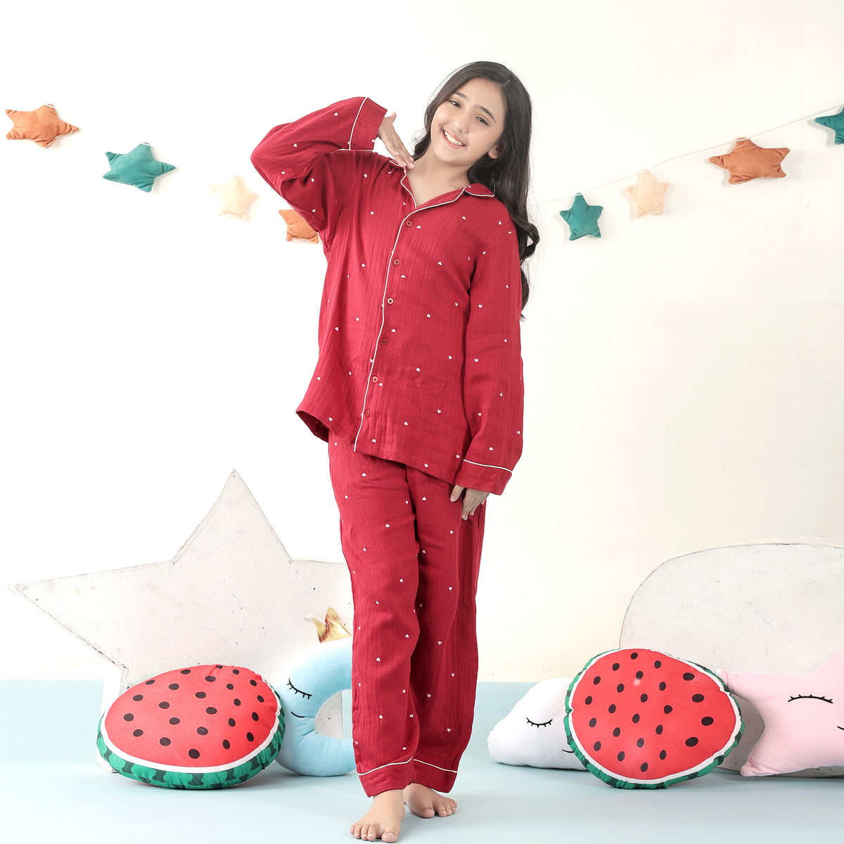 Hearts soft muslin
