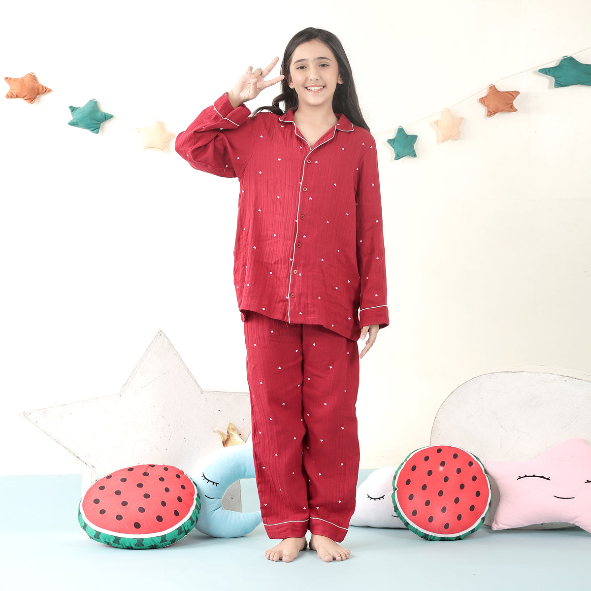 Hearts soft muslin