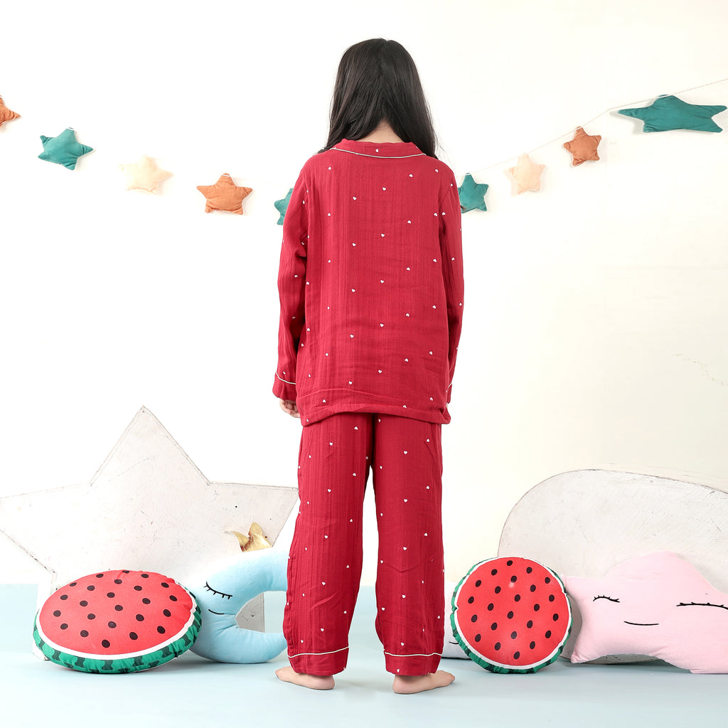 Hearts soft muslin