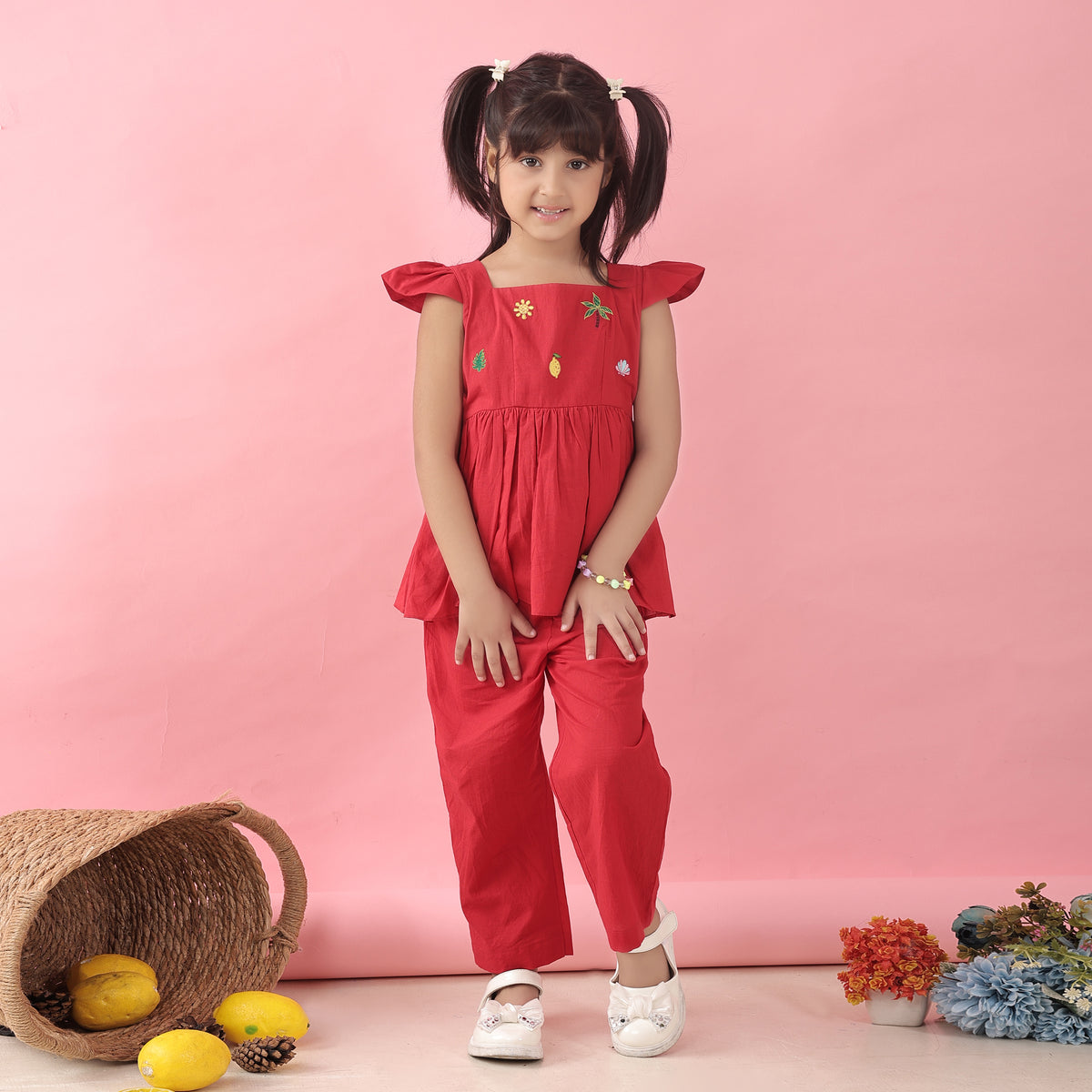 Ruby peplum set