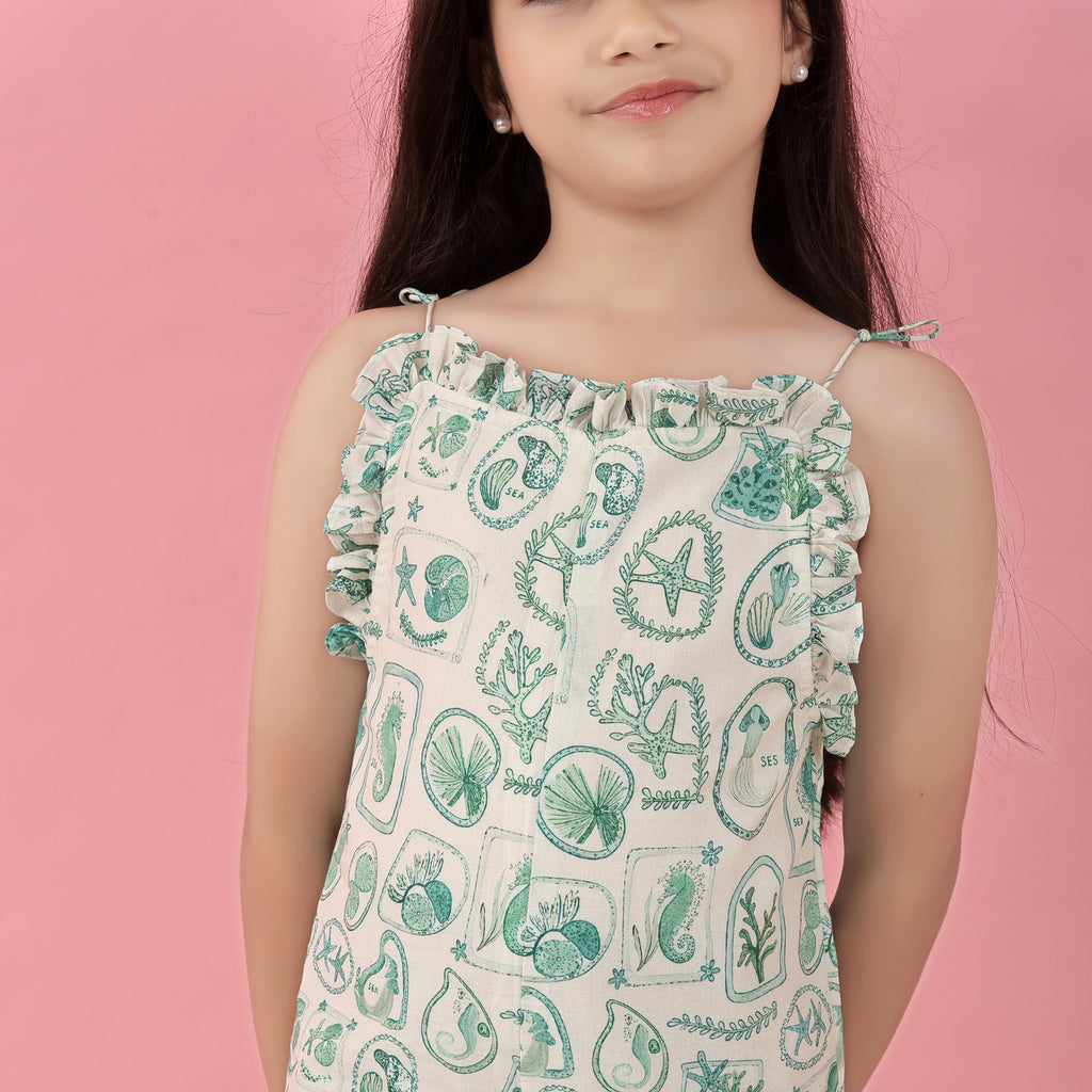 Green marine jumpsuit