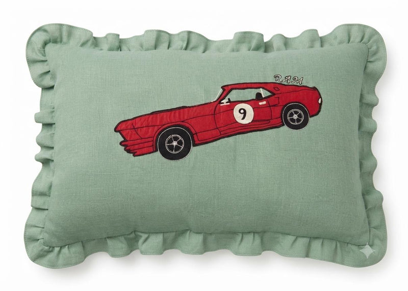 The Speedster Ruffle Cushion