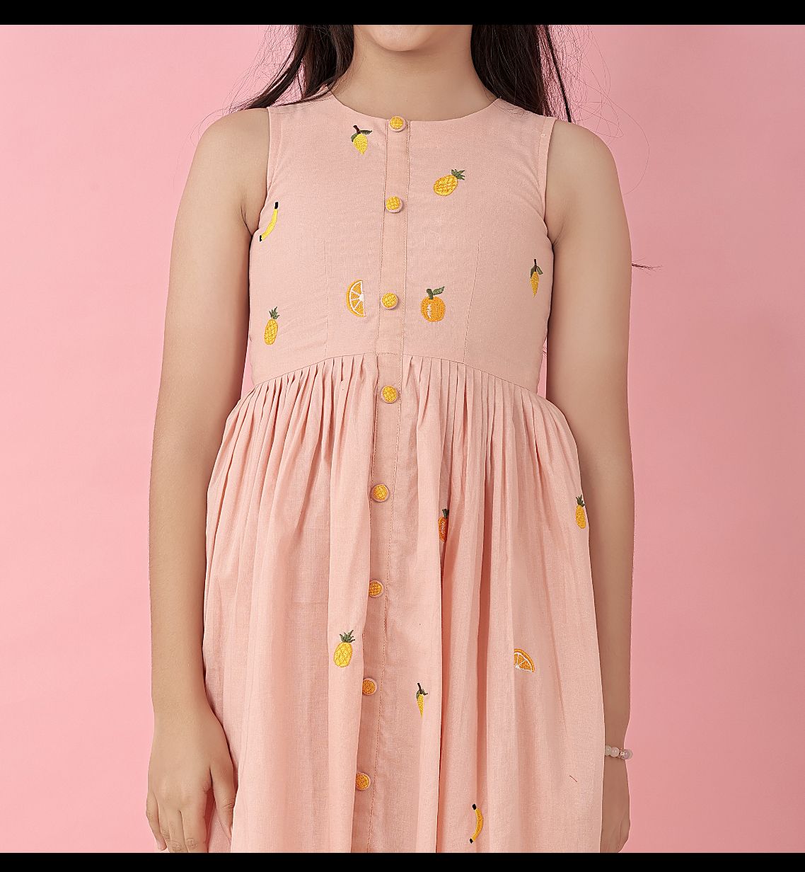 Fruity peach sundress