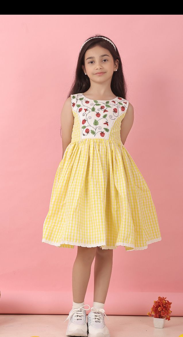 Strawberry gingham dress