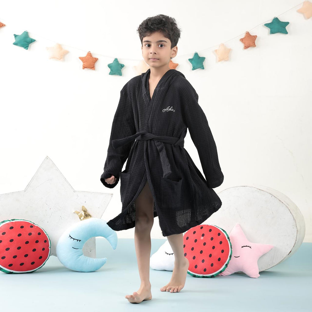 Waffle bathrobe